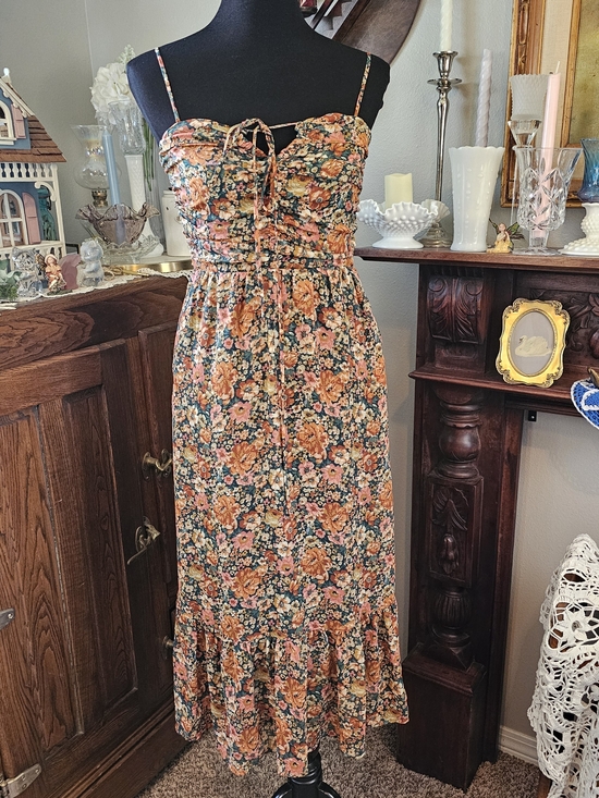 Sadie & Sage Dresses & Skirts - Sadie & Sage Vintage Academic Floral Halter Midi Dress Small